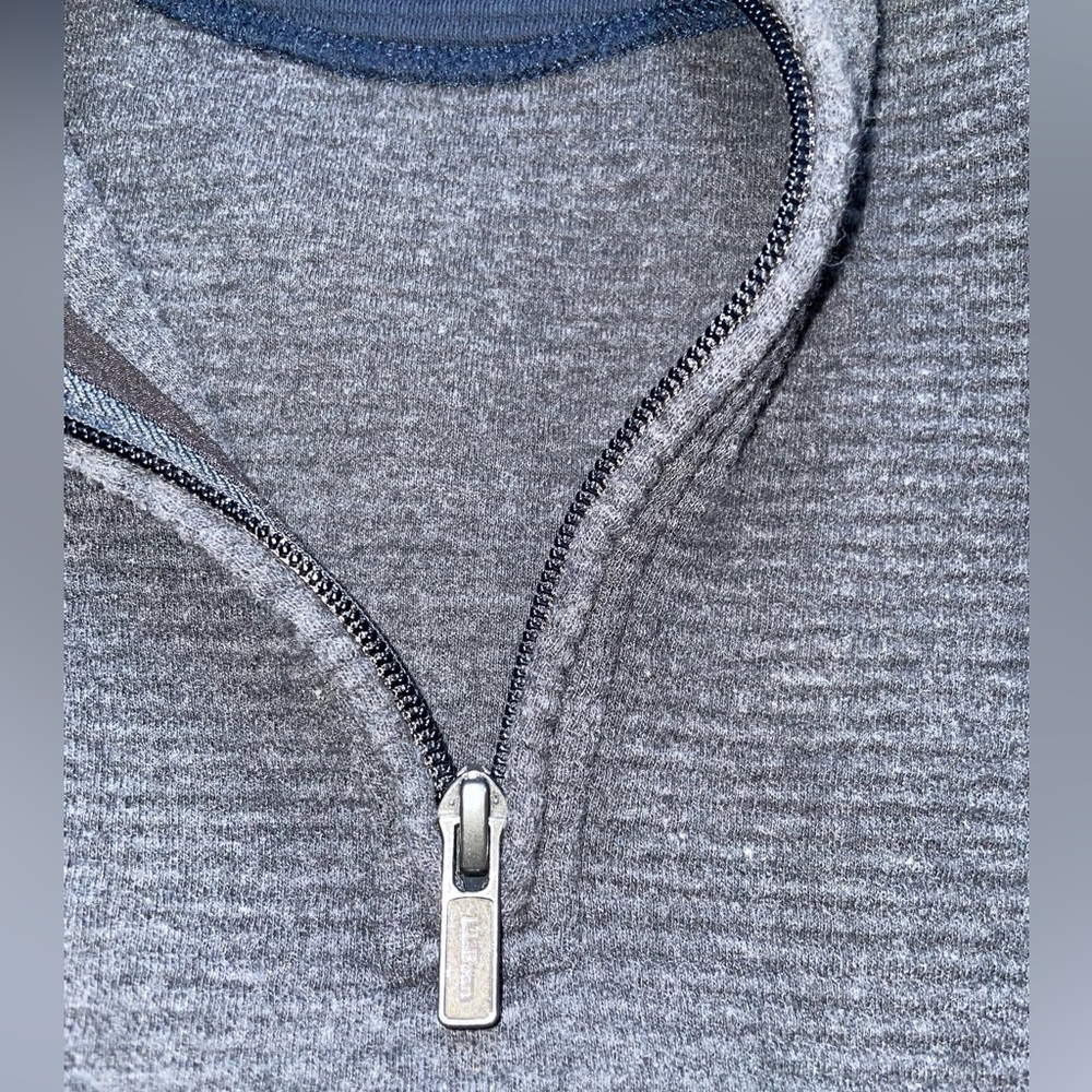 L.L. Bean Men's Charcoal Zip-Up Sweater - Picture 11 of 16